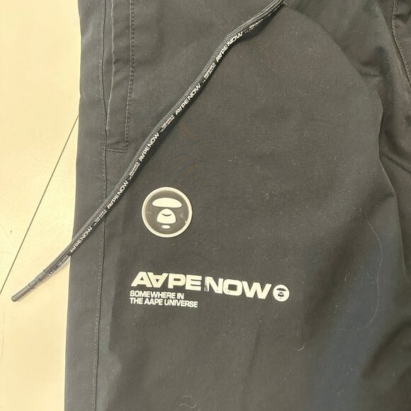 AAPE BY A BATHING APE Woven Chino Logo Lounge Pants - Picture 7 of 8